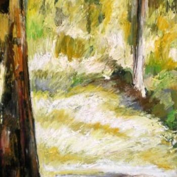 Painting titled "Forest" by Nathalia Chipilova, Original Artwork, Acrylic