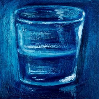 Painting titled "Verre d'eau 71" by Nathalia Chipilova, Original Artwork, Oil