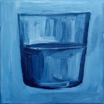 Peinture intitulée "Verre d'eau 13" par Nathalia Chipilova, Œuvre d'art originale, Huile