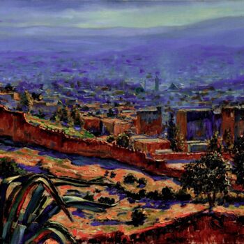 Painting titled "fes" by Atlas Alaoui Hassan, Original Artwork