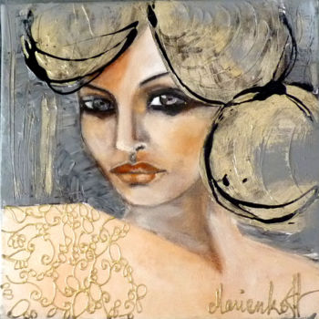 Картина под названием "LUKA...." - Audrey Marienkoff, Подлинное произведение искусства, Масло