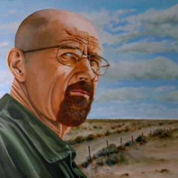 Painting titled "Heisenberg" by August Di Lena, Original Artwork, Acrylic