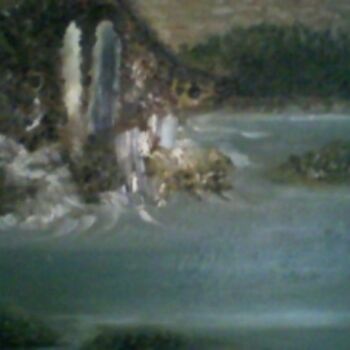 Painting titled "Et l'eau a jailli..…" by Auracelie Wall, Original Artwork