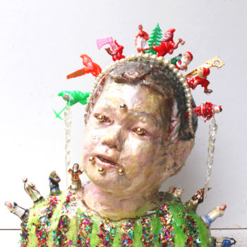 Sculpture intitulée "Merry christmas" par Aurore Lanteri, Œuvre d'art originale, Plastique
