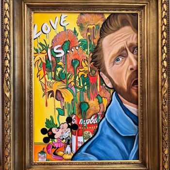 Pintura intitulada "„Love Is…“" por Ava Moazen (ArtByAva), Obras de arte originais, Óleo