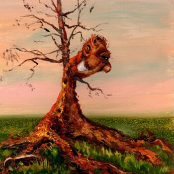 Painting titled "What has grown, has…" by Vladimir Abaimov, Original Artwork, Oil