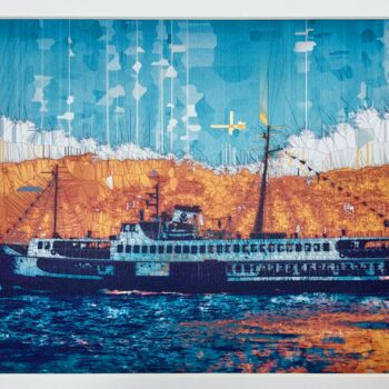 Цифровое искусство под названием "Steamboat 939" - Ayhan Çeli̇K, Подлинное произведение искусства, Цифровая печать Установлен…