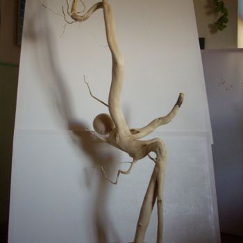 Rzeźba zatytułowany „g” autorstwa Aziz, Oryginalna praca, Drewno