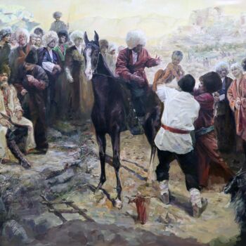 Painting titled "The origin of Gorog…" by Azat Myradov, Original Artwork, Oil
