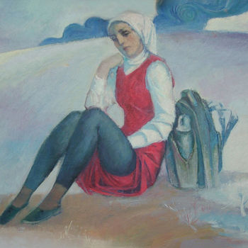 Malarstwo zatytułowany „The refugees-3” autorstwa Azeriman, Oryginalna praca, Akryl