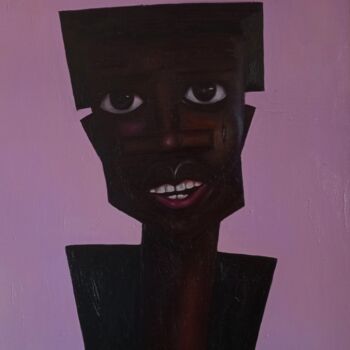 Painting titled "Self appreciation(a…" by Babatunde Bakare, Original Artwork, Oil