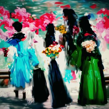 Digital Arts titled "Women's day" by Bachir Reddioui, Original Artwork, Digital Painting