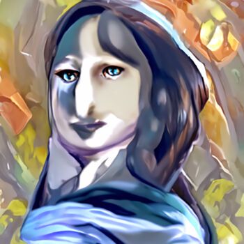 Arte digitale intitolato "A figure of Mona Li…" da Bachir Reddioui, Opera d'arte originale, Pittura digitale