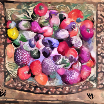 数字艺术 标题为“Fruits of the season” 由Bachir Reddioui, 原创艺术品, 数字油画