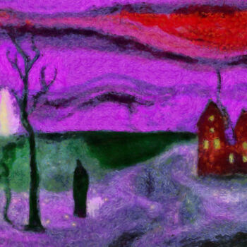Цифровое искусство под названием "The midnight ghost" - Bachir Reddioui, Подлинное произведение искусства, Цифровая живопись