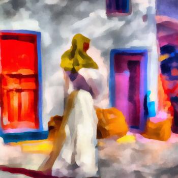 数字艺术 标题为“Algerian woman's da…” 由Bachir Reddioui, 原创艺术品, 数字油画