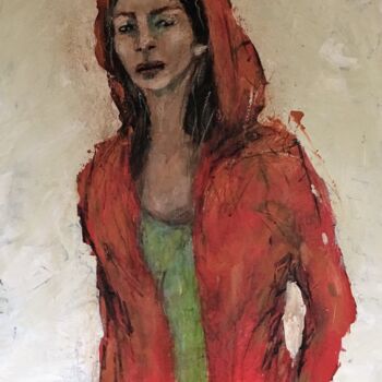 Painting titled "regard-de-femme-67.…" by Badia, Original Artwork, Acrylic