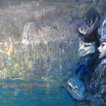 Schilderij getiteld ""Carnival in Venice…" door Sergey Bakin, Origineel Kunstwerk, Olie