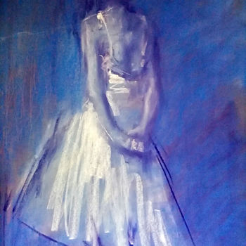 Drawing titled "Ballerina #2" by Sergey Bakin, Original Artwork, Pastel