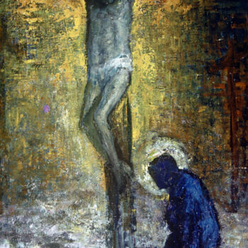 Pintura intitulada "Humility" por Sergey Bakin, Obras de arte originais, Óleo