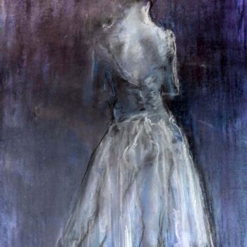 Painting titled "Dancer" by Sergey Bakin, Original Artwork, Pastel