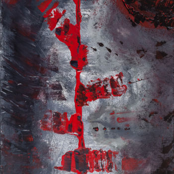 Pittura intitolato ""Eclipse Apocalypti…" da Baltasar Berg, Opera d'arte originale, Acrilico