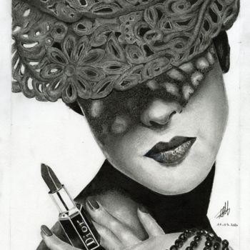 Dibujo titulada "Feminity (no) Look" por Baptiste Molard (ArtBat), Obra de arte original, Tinta