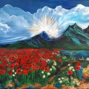 Pintura titulada "Field of Dreams" por Barbara Fuhrmann, Obra de arte original, Acrílico