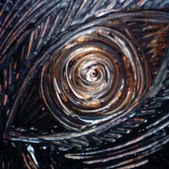 Картина под названием "Eye_Quantum" - Barbara Hughes, Подлинное произведение искусства