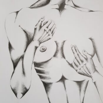 Dibujo titulada "Body" por Barbora Fabova, Obra de arte original, Lápiz