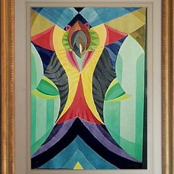 Painting titled "King Of India" by Barindam Bose, Original Artwork, Oil