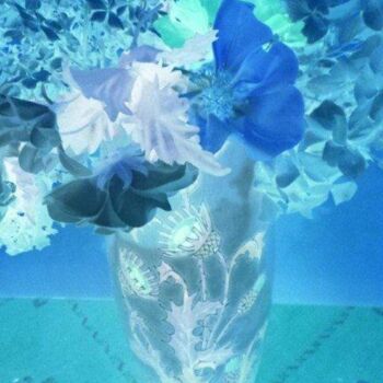 Fotografie getiteld "bouquet bleu" door Béatrice Marie Penaud, Origineel Kunstwerk