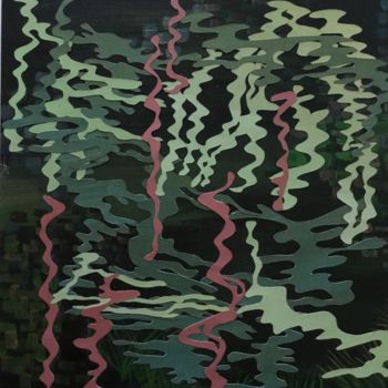 Painting titled "LUCI ROSSE SUL BREN…" by Beline Loeb, Original Artwork, Acrylic