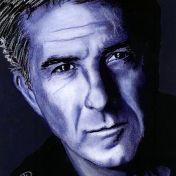 Σχέδιο με τίτλο "Dustin Hoffman" από Jean-Luc Bellini, Αυθεντικά έργα τέχνης, Άλλος