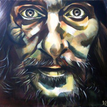 "Jesus" başlıklı Tablo Bellule' Art tarafından, Orijinal sanat, Akrilik Ahşap Sedye çerçevesi üzerine monte edilmiş