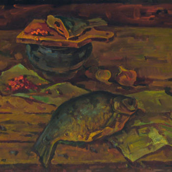 "Kitchen still life…" başlıklı Tablo Vasily Belikov tarafından, Orijinal sanat, Petrol