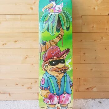 Design intitulada "Roberto's Skateboard" por Benoit Lasserre (Benur), Obras de arte originais, Acessórios