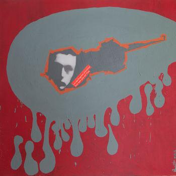 Malerei mit dem Titel "Dépendant du naufra…" von Bent, Original-Kunstwerk, Acryl