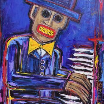 Pintura intitulada "The Pianist" por Berez, Obras de arte originais, Acrílico