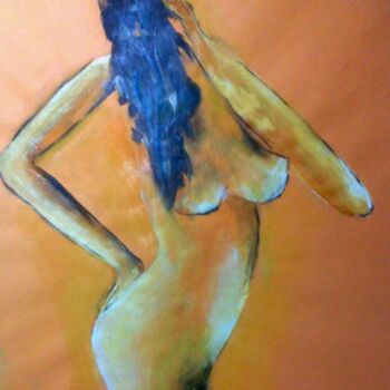 Pittura intitolato "femme-nue-50x40.jpg" da Bernard Courtalon (courtaloni), Opera d'arte originale, Altro
