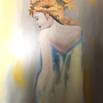 Pintura titulada "Portrait de femme" por Bernard Donnat, Obra de arte original, Oleo Montado en Bastidor de camilla de madera