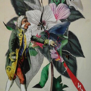 Collages titled "LE MARQUIS EN SON J…" by Sam De Beauregard, Original Artwork, Collages Mounted on Cardboard