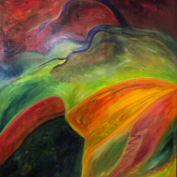 Malerei mit dem Titel "Tucan…" von Bernie Spielmann, Original-Kunstwerk, Öl