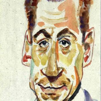 「Président Sarkozy 1」というタイトルの絵画 Bertrand Daulléによって, オリジナルのアートワーク, オイル
