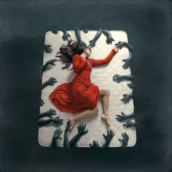 「Enjoy the nightmare…」というタイトルの写真撮影 Bettina Dupontによって, オリジナルのアートワーク, デジタル