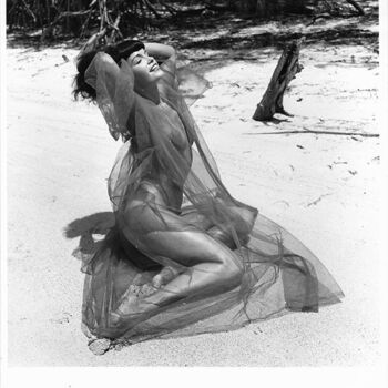 "Floride – 1955 #6" başlıklı Fotoğraf Betty Page - Bunny Yeager tarafından, Orijinal sanat, Fotoşopsuz fotoğraf