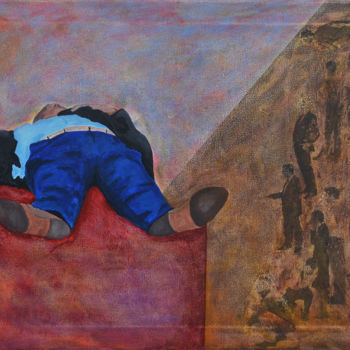 Картина под названием "Nothing" - Igor Bezrodnov, Подлинное произведение искусства, Акрил Установлен на Деревянная рама для…