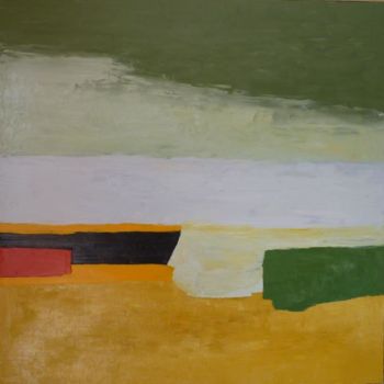 Peinture intitulée "Paysage 2010" par Brigitte Bibard-Guillon, Œuvre d'art originale, Huile Monté sur Châssis en bois