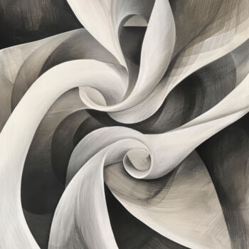 数字艺术 标题为“Abstract geometric 7” 由Bilge Paksoylu, 原创艺术品, AI生成的图像