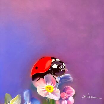 Dibujo titulada "« Ladybug »" por Franck Bilger, Obra de arte original, Pastel